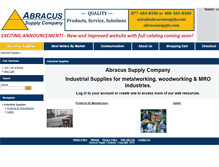 Tablet Screenshot of abracussupply.com